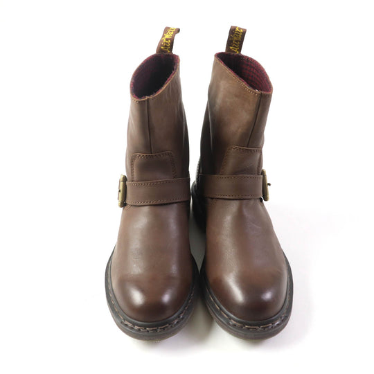Dr.Martens short boots 15262201 Main: Leather Brown SLATE MEG BIKER ANKLE BOOT Women(Unisex) 38 Used Authentic