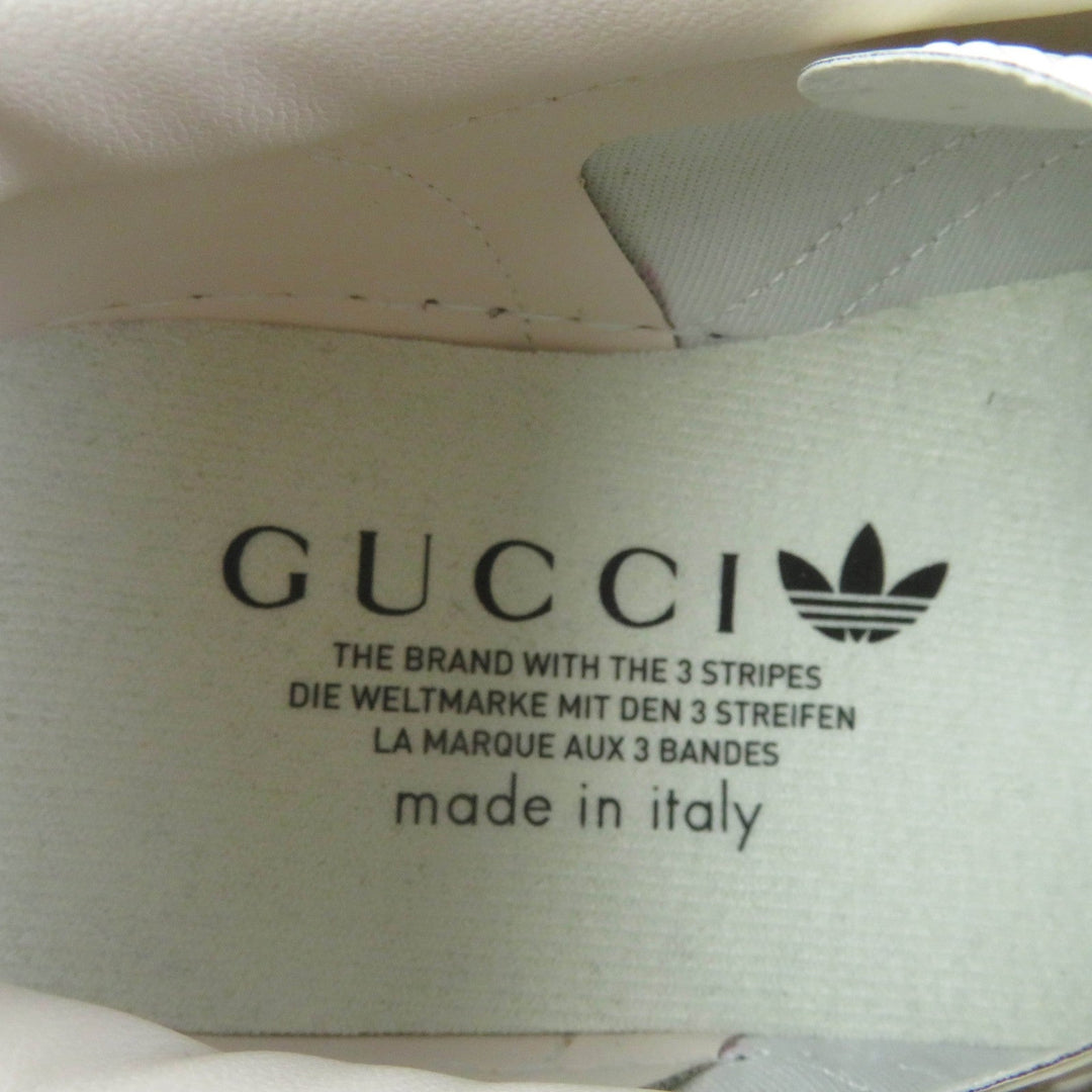 GUCCI sneakers 707873 GG canvas, leather multicolor Gazelle Women 24.5 Used Authentic