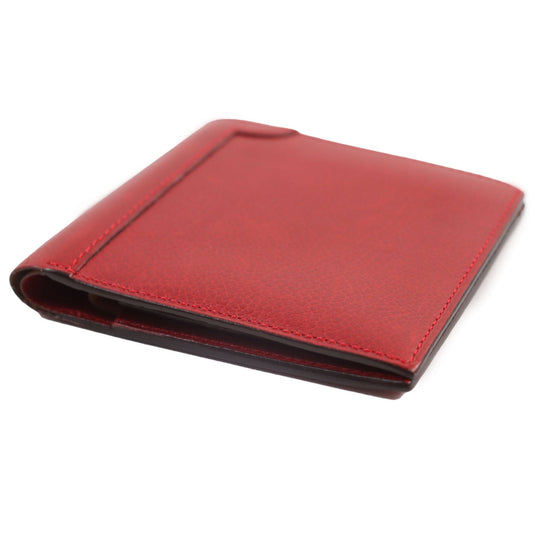 John Lobb Bifold Wallet Main: Leather Red mens Used Authentic