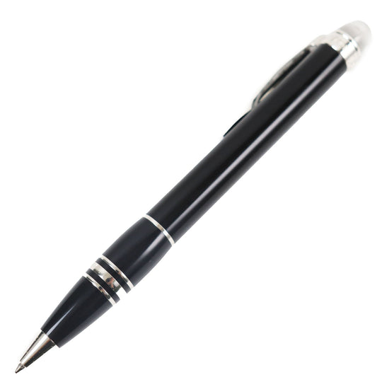 MONTBLANC Ballpoint pen Resin, Platinum black Starwalker mens(Unisex) Used Authentic