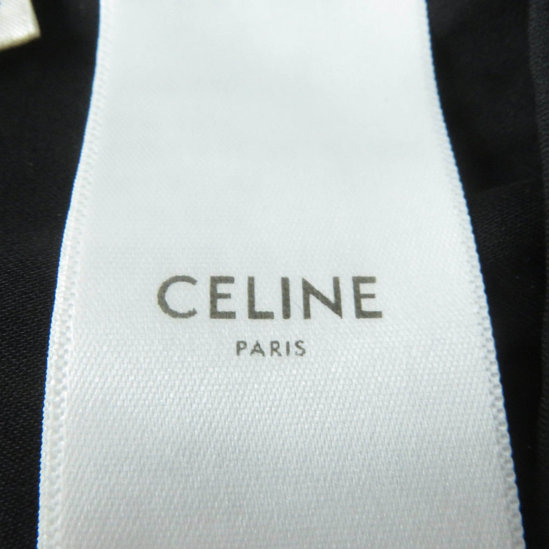 CELINE one piece 2R380805F Main: 67% silk, 33% metal fiber, Lining: 100% silk Black gold Women 34 Used Authentic