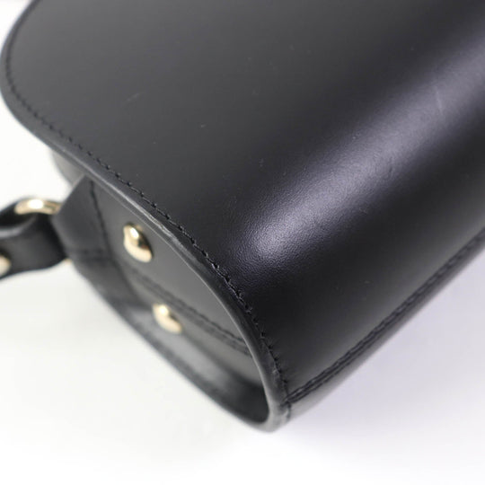 A.P.C. Shoulder Bag F61392 leather black sac deml lune mini Women Used Authentic