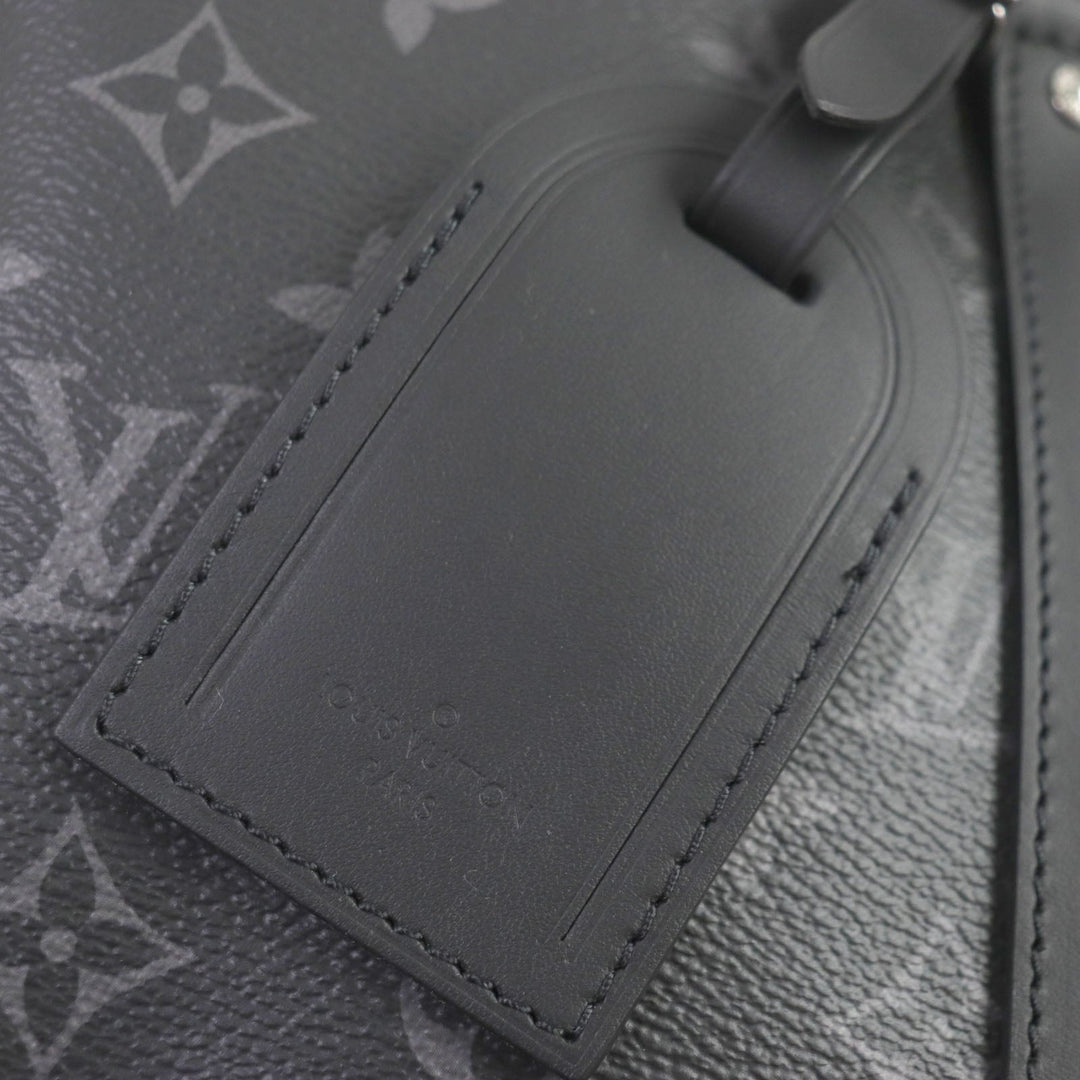 LOUIS VUITTON Briefcase M46457 Monogram Eclipse canvas Black Grey Monogram Eclipse Porte Documan Voyagej mens Used Authentic