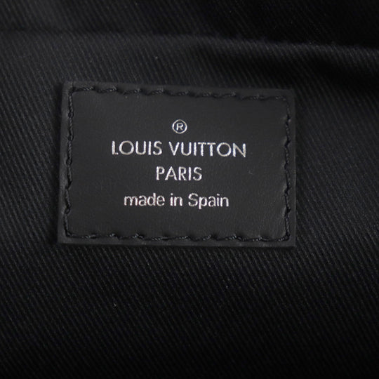 LOUIS VUITTON Briefcase M46457 Monogram Eclipse canvas Black Grey Monogram Eclipse Porte Documan Voyagej mens Used Authentic