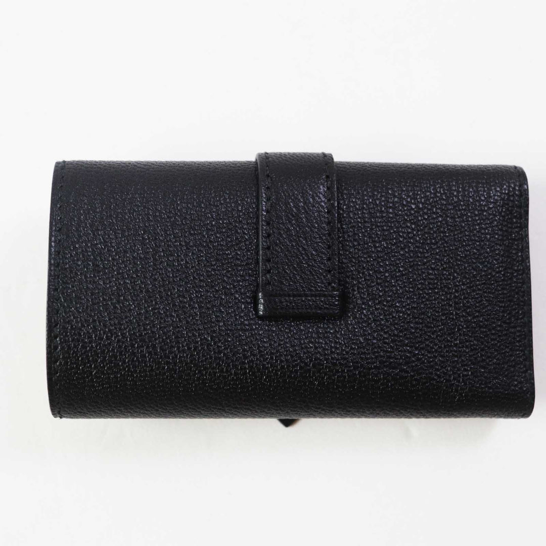HERMES Key case Key holder  Shave black Bean Women Used Authentic