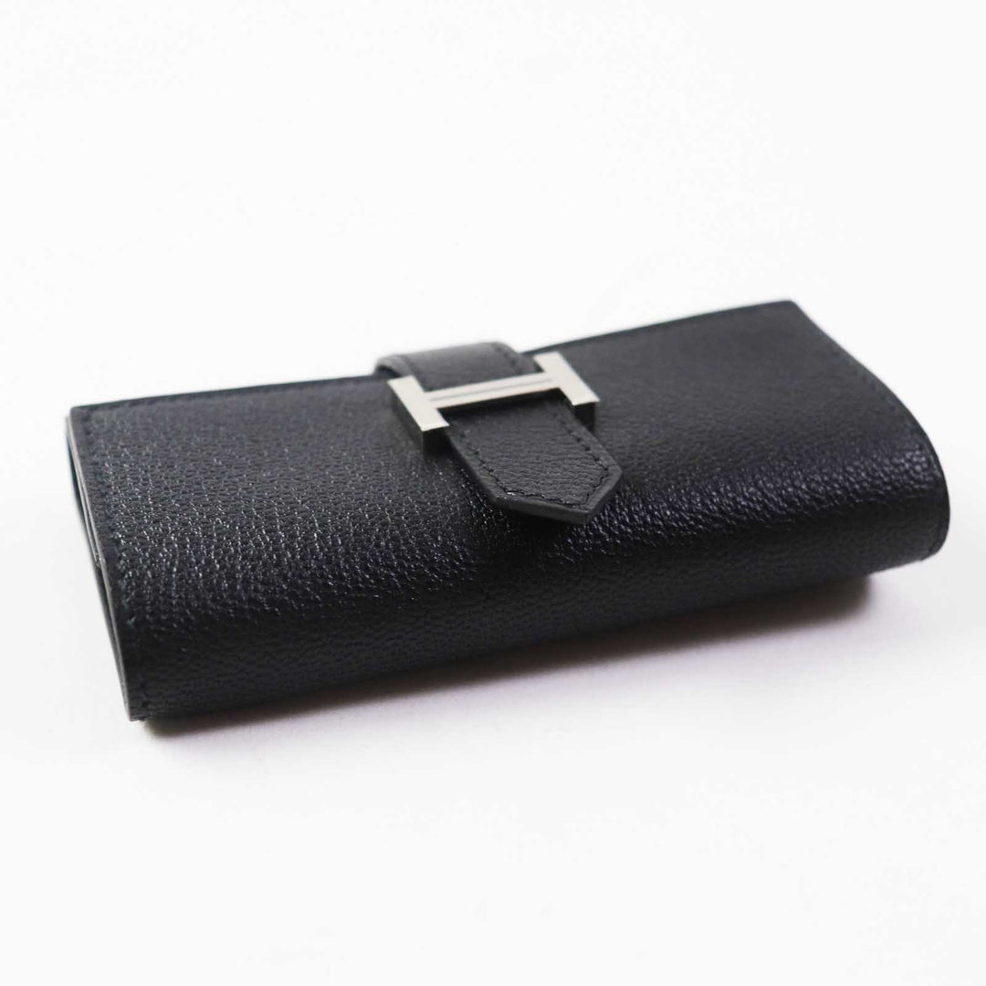 HERMES Key case Key holder  Shave black Bean Women Used Authentic