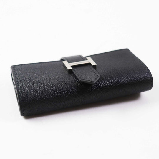 HERMES Key case Key holder  Shave black Bean Women Used Authentic
