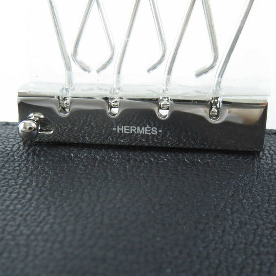 HERMES Key case Key holder  Shave black Bean Women Used Authentic