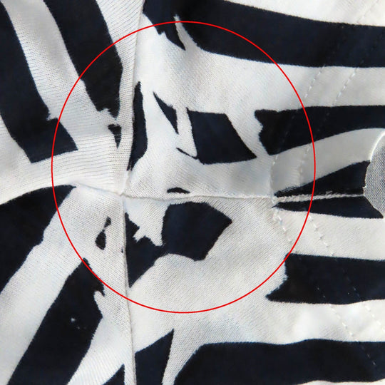 GUCCI Short sleeve T-shirt 789314 Main: 100% cotton Navy white Women XS Used Authentic