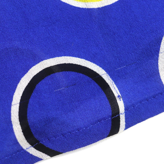 VERSACE Long sleeve shirt Main: 98% silk, Main: 2% elastane (polyurethane) blue mens 52 Used Authentic