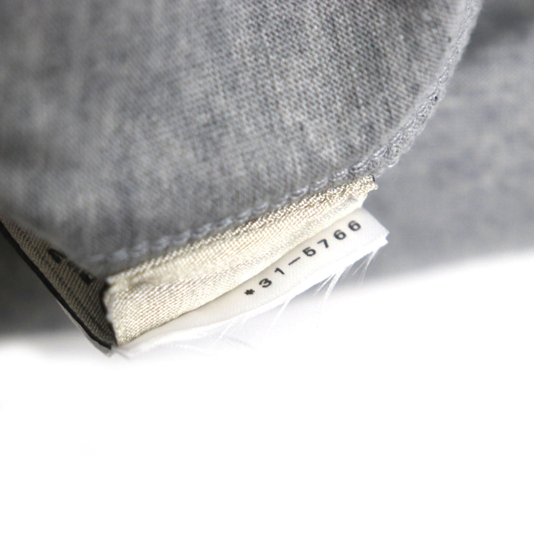 HERMES Short sleeve T-shirt Main: 100% cotton, Leather part: Sheepskin gray Chevaux en Symmetry mens M Used Authentic