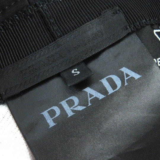 PRADA hat 2HC137 Main: 100% recycled polyamide, Lining: 100% cotton, Part: Cowhide black mens Used Authentic