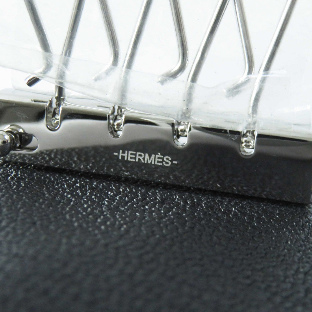 HERMES Key case Key holder  Shave black Bean Women Used Authentic