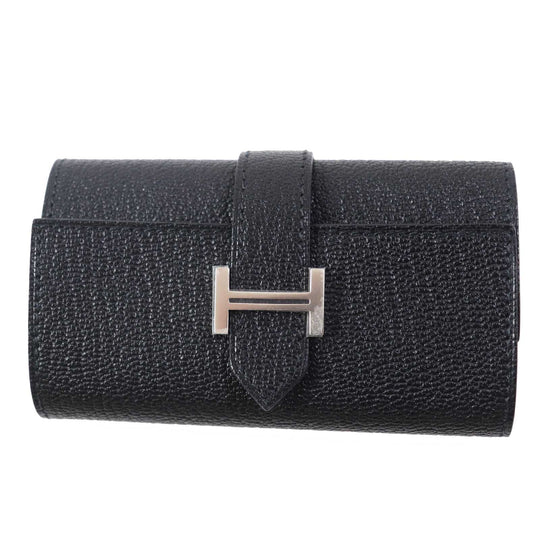HERMES Key case Key holder  Shave black Bean Women Used Authentic