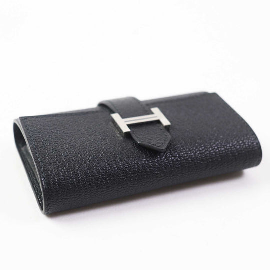 HERMES Key case Key holder  Shave black Bean Women Used Authentic