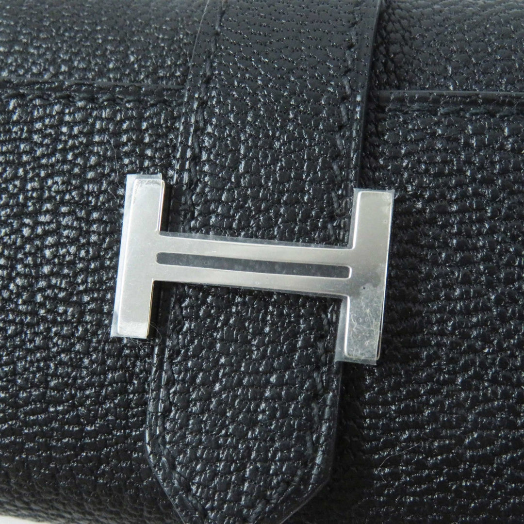 HERMES Key case Key holder  Shave black Bean Women Used Authentic