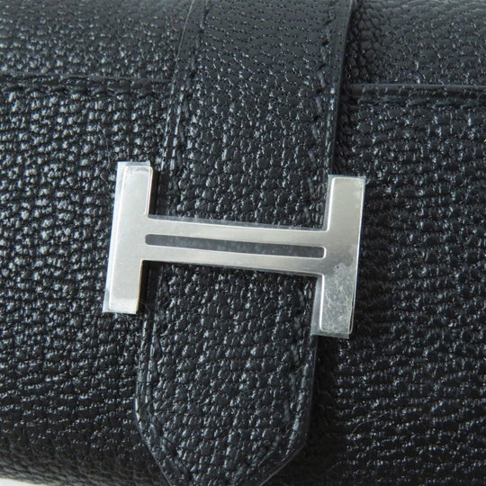 HERMES Key case Key holder  Shave black Bean Women Used Authentic