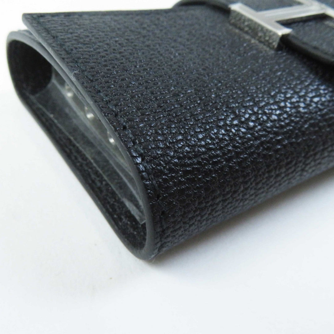 HERMES Key case Key holder  Shave black Bean Women Used Authentic