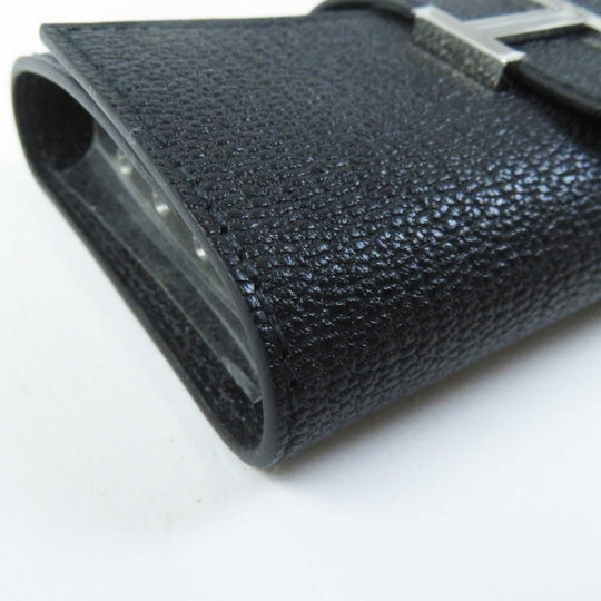 HERMES Key case Key holder  Shave black Bean Women Used Authentic
