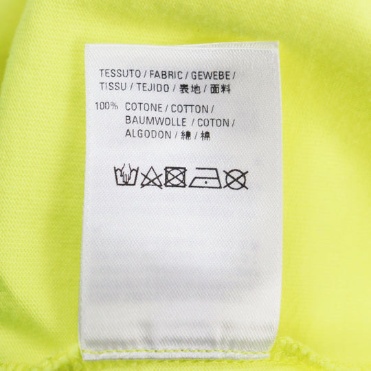 BALENCIAGA Short sleeve T-shirt 612965 Main: 100% cotton yellow Crew Tee mens S Used Authentic