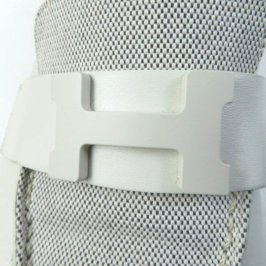 HERMES Slip-on H241071Z Main: Leather white Blanc de Paris Prunoir moccasins paris Women 37 Used Authentic