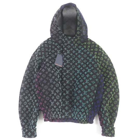 LOUIS VUITTON Hoodie Main: 100% polyester black Amen Break Gradient Monogram mens 46 Used Authentic