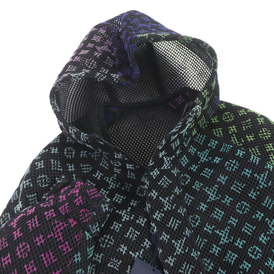 LOUIS VUITTON Hoodie Main: 100% polyester black Amen Break Gradient Monogram mens 46 Used Authentic