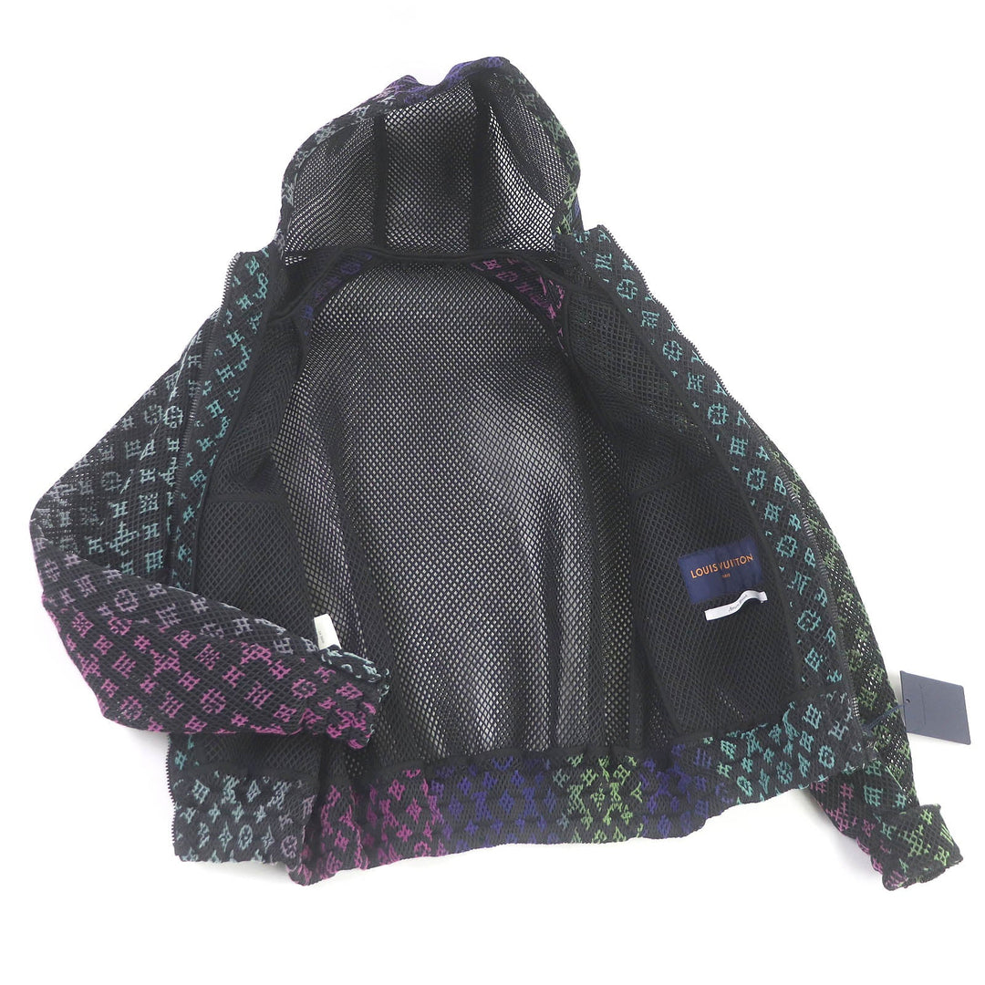 LOUIS VUITTON Hoodie Main: 100% polyester black Amen Break Gradient Monogram mens 46 Used Authentic
