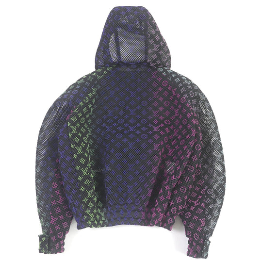 LOUIS VUITTON Hoodie Main: 100% polyester black Amen Break Gradient Monogram mens 46 Used Authentic
