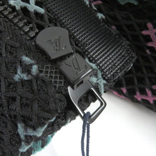 LOUIS VUITTON Hoodie Main: 100% polyester black Amen Break Gradient Monogram mens 46 Used Authentic