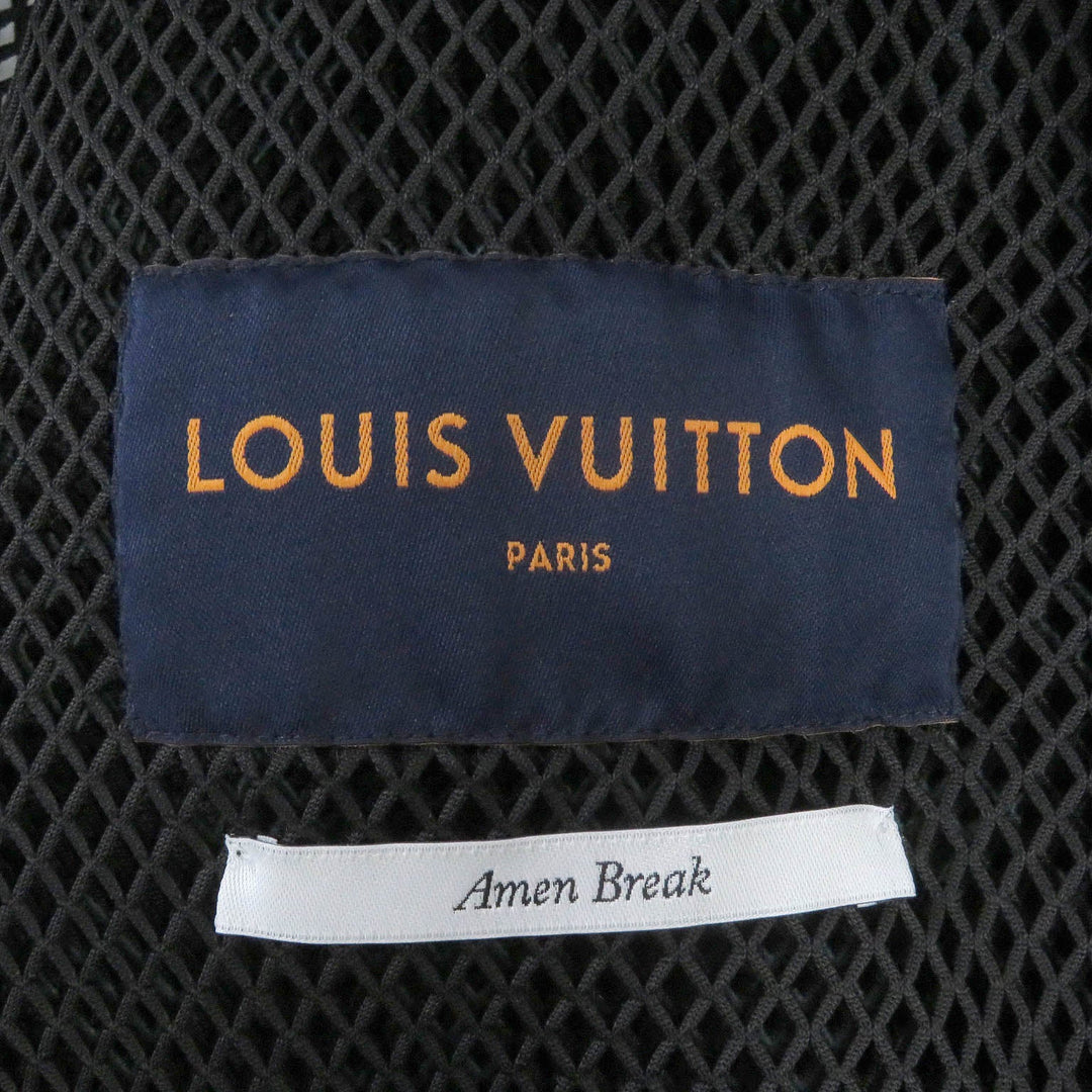 LOUIS VUITTON Hoodie Main: 100% polyester black Amen Break Gradient Monogram mens 46 Used Authentic