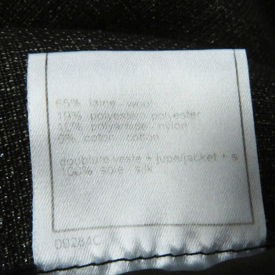 CHANEL setup 99A P14339 Outer: 65% wool, Outer: 19% polyester, Outer: 10% nylon, Outer: 6% cotton, Lining: 100% silk Dark brown type Women Used Authentic