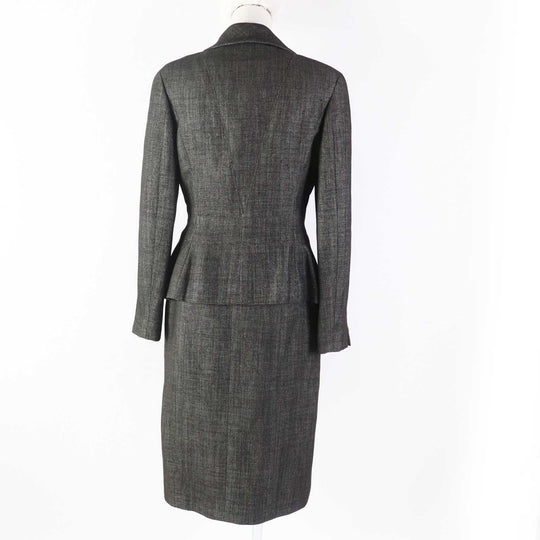 CHANEL setup 99A P14339 Outer: 65% wool, Outer: 19% polyester, Outer: 10% nylon, Outer: 6% cotton, Lining: 100% silk Dark brown type Women Used Authentic