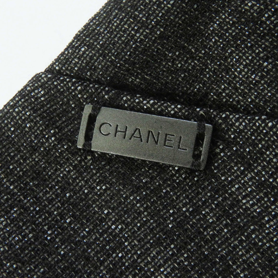 CHANEL setup 99A P14339 Outer: 65% wool, Outer: 19% polyester, Outer: 10% nylon, Outer: 6% cotton, Lining: 100% silk Dark brown type Women Used Authentic