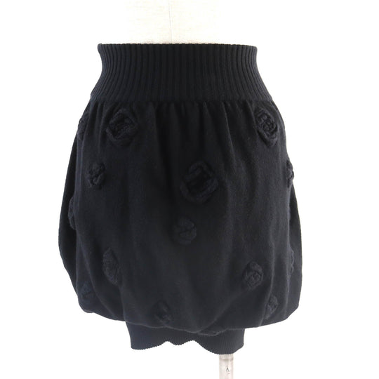 CHANEL skirt P33489 K00889 Outer: 75% cashmere, Outer: 18% nylon, Outer: 4% wool, Outer: 3% mohair, Lining: 100% nylon black Women 34 Used Authentic