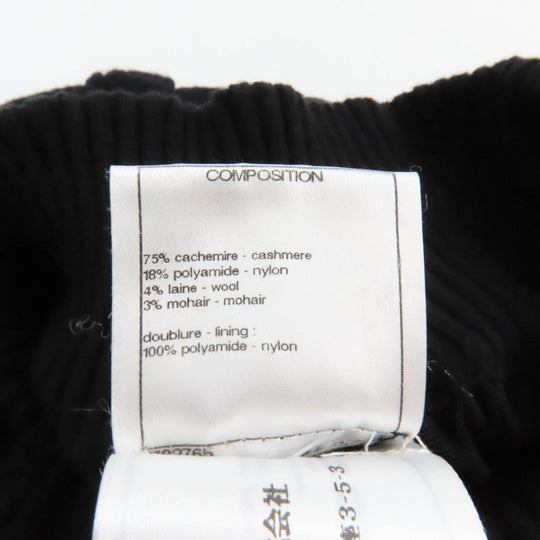 CHANEL skirt P33489 K00889 Outer: 75% cashmere, Outer: 18% nylon, Outer: 4% wool, Outer: 3% mohair, Lining: 100% nylon black Women 34 Used Authentic
