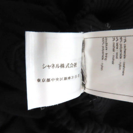 CHANEL skirt P33489 K00889 Outer: 75% cashmere, Outer: 18% nylon, Outer: 4% wool, Outer: 3% mohair, Lining: 100% nylon black Women 34 Used Authentic