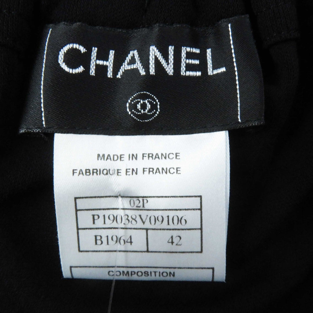 CHANEL setup 02P P19048 P19038 Outer fabric: 100% rayon black Women Used Authentic