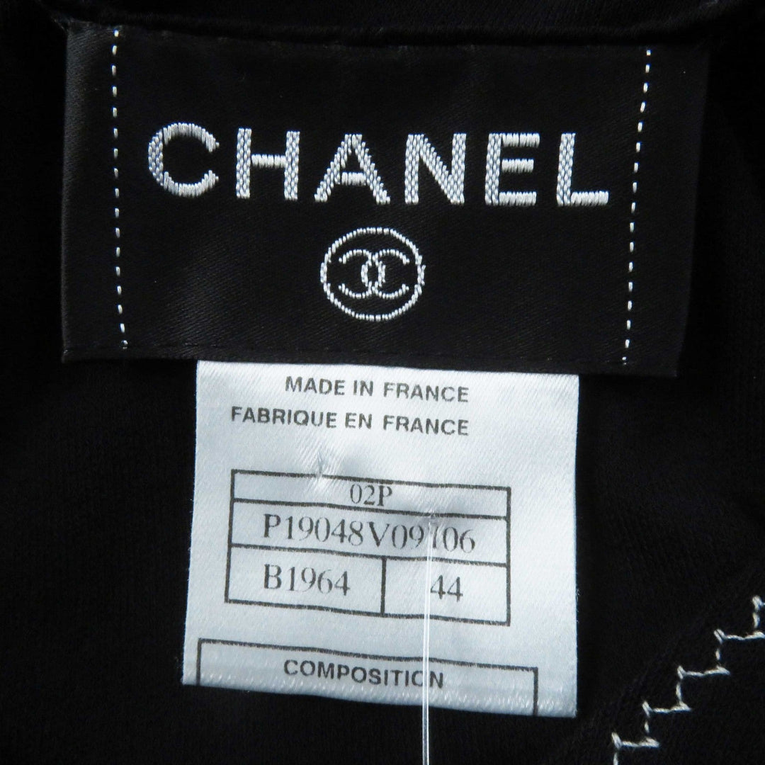 CHANEL setup 02P P19048 P19038 Outer fabric: 100% rayon black Women Used Authentic