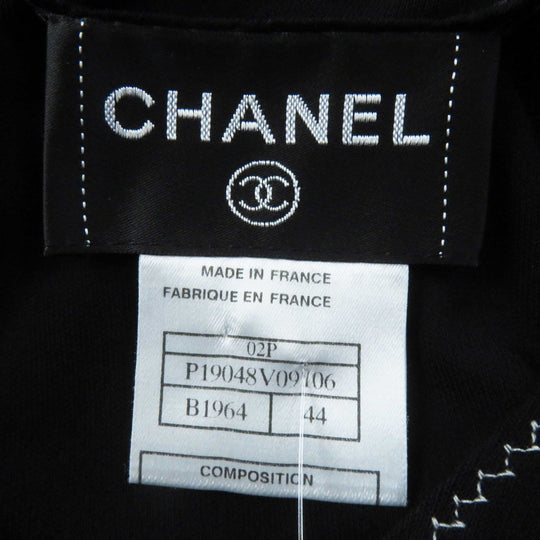 CHANEL setup 02P P19048 P19038 Outer fabric: 100% rayon black Women Used Authentic