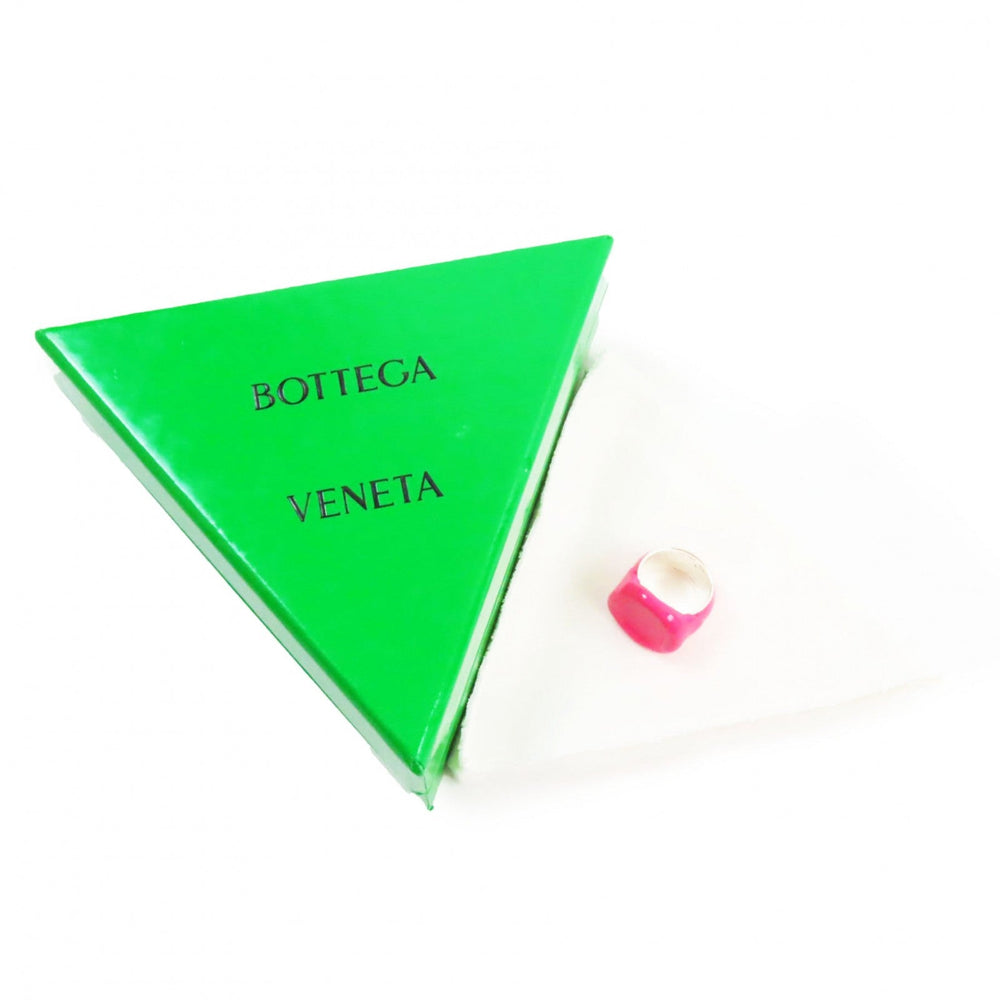 BOTTEGAVENETA Ring Main�FAG925 pink SEAL RING mens Used Authentic