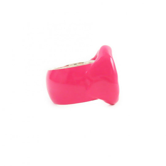 BOTTEGAVENETA Ring Main�FAG925 pink SEAL RING mens Used Authentic