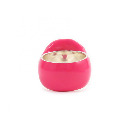 BOTTEGAVENETA Ring Main�FAG925 pink SEAL RING mens Used Authentic