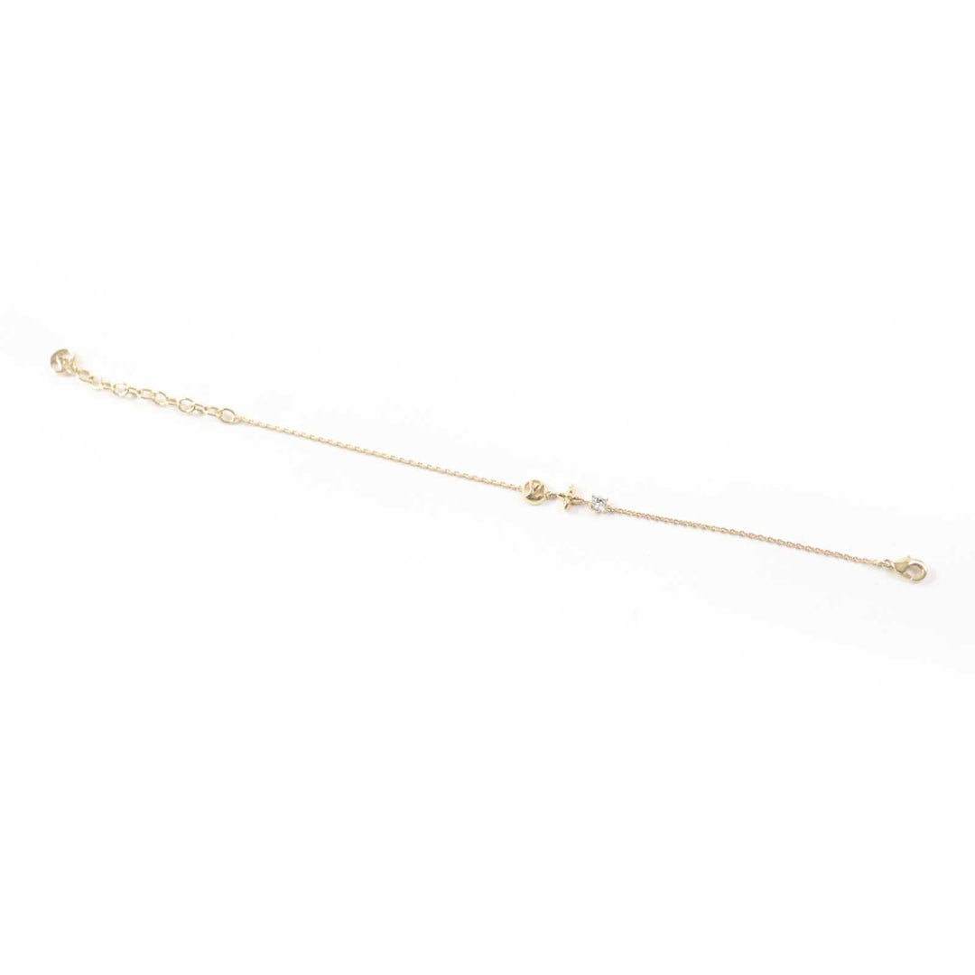 LOUIS VUITTON bracelet M00374 plating gold Brasserie Petite Louis Women Used Authentic