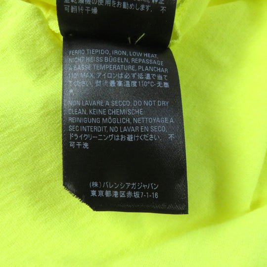 BALENCIAGA Short sleeve T-shirt 583256 cotton yellow Women S Used Authentic