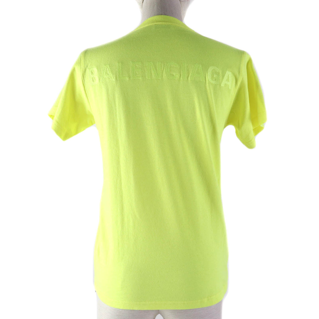 BALENCIAGA Short sleeve T-shirt 583256 cotton yellow Women S Used Authentic