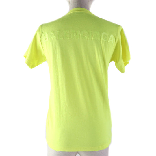 BALENCIAGA Short sleeve T-shirt 583256 cotton yellow Women S Used Authentic