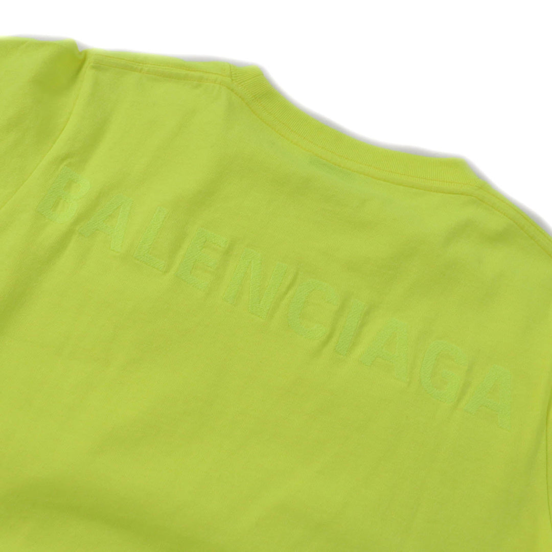 BALENCIAGA Short sleeve T-shirt 583256 cotton yellow Women S Used Authentic