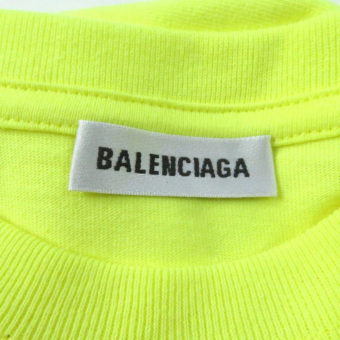 BALENCIAGA Short sleeve T-shirt 583256 cotton yellow Women S Used Authentic