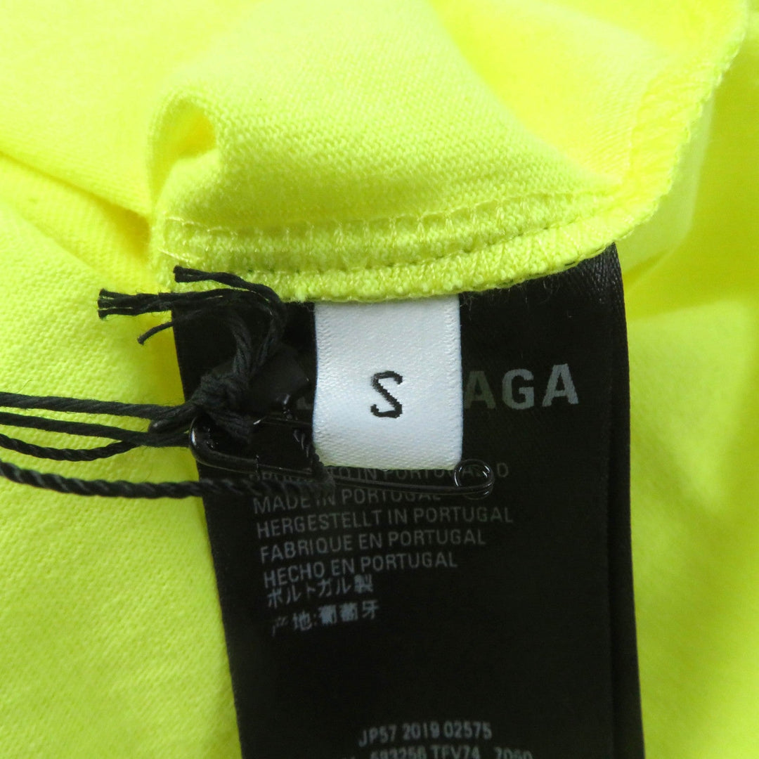 BALENCIAGA Short sleeve T-shirt 583256 cotton yellow Women S Used Authentic